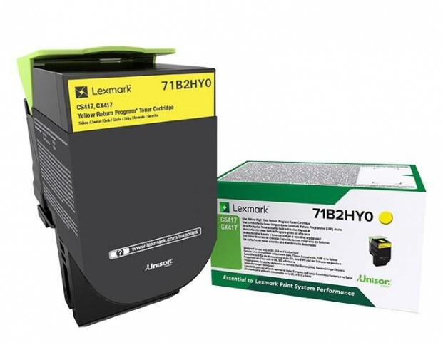 Lexmark Original 71B2HY0 Yellow High Capacity Toner Cartridge